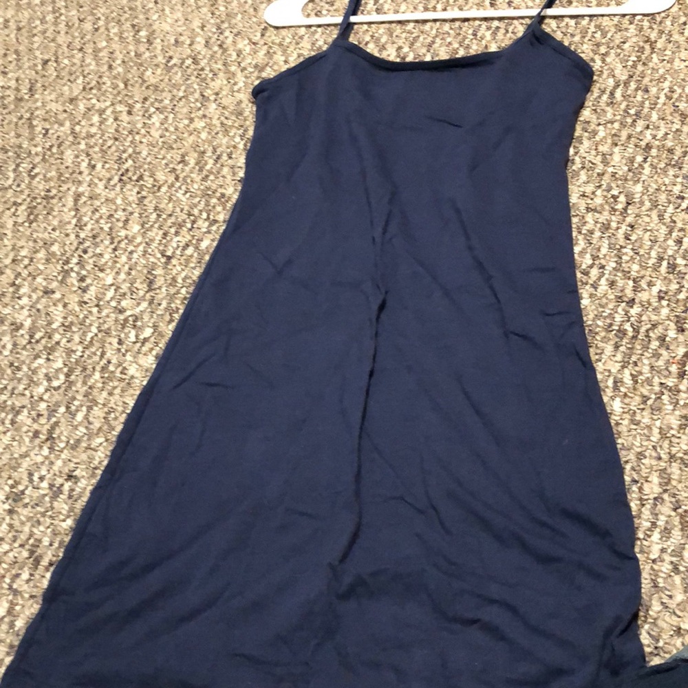 Navy blue long cami